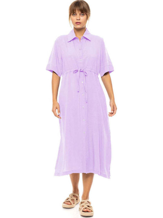 Pink Label Caftan De Plajă Violet