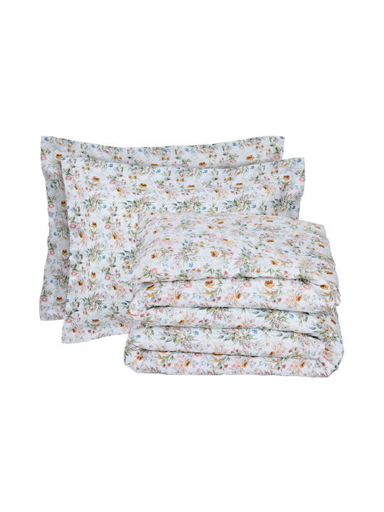 Das Home 1722 Super-Double Bed Sheets Set 240x260cm Multicolour (4pcs)