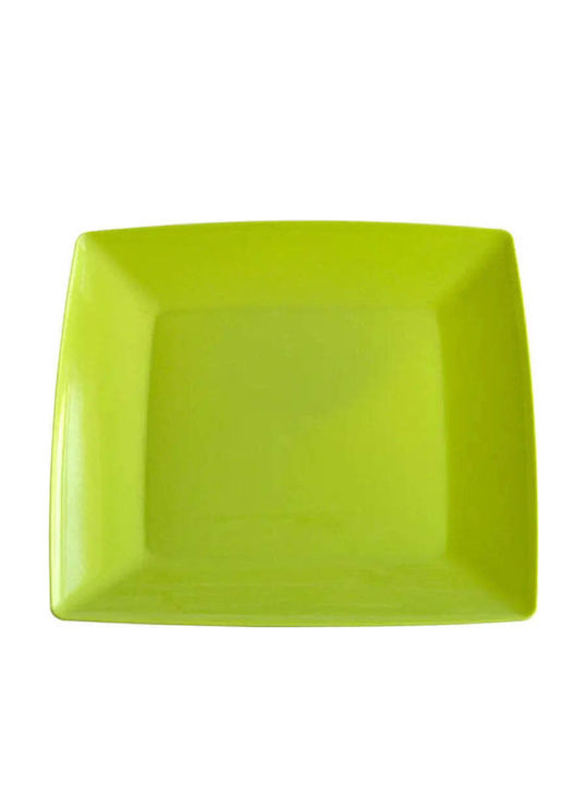 Mak Shallow Square Plastic Plate 23x23cm