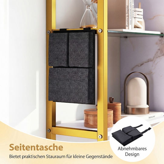 White Wall Shelf 107x24x96cm