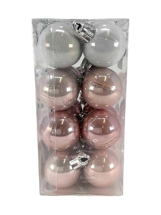 24 Pieces Shiny Hanging Balls Christmas Tree
