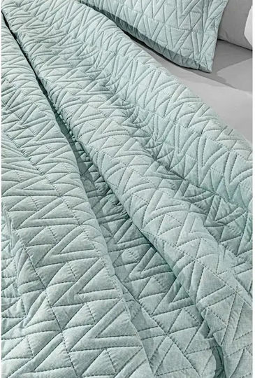 Guy Laroche Kylian Set Paturi & Cuverturi Pat Semi-Duble Microfibra Mentă 180x240cm 2 Bucăți