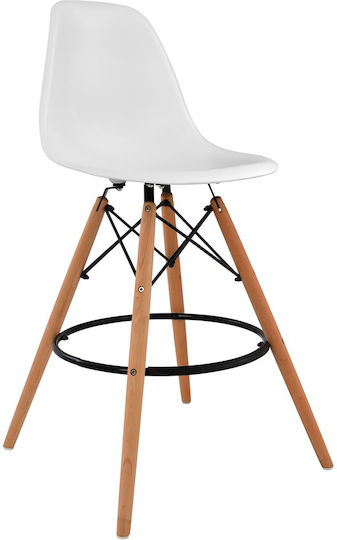 Hocker Bar Fiore Weiß 57x57x106cm