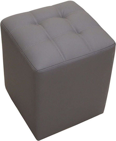 Stool For Living Room Cube Grey 37x37x45cm