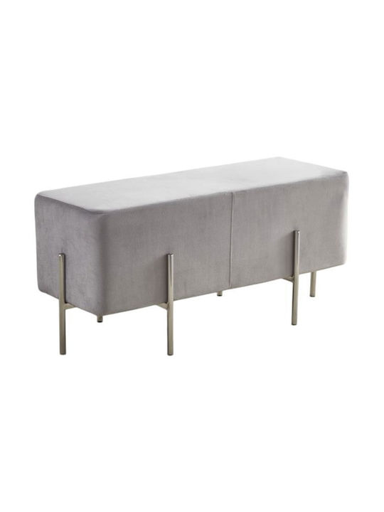 Stool For Living Room Upholstered with Velvet Lyrendal Gkri
