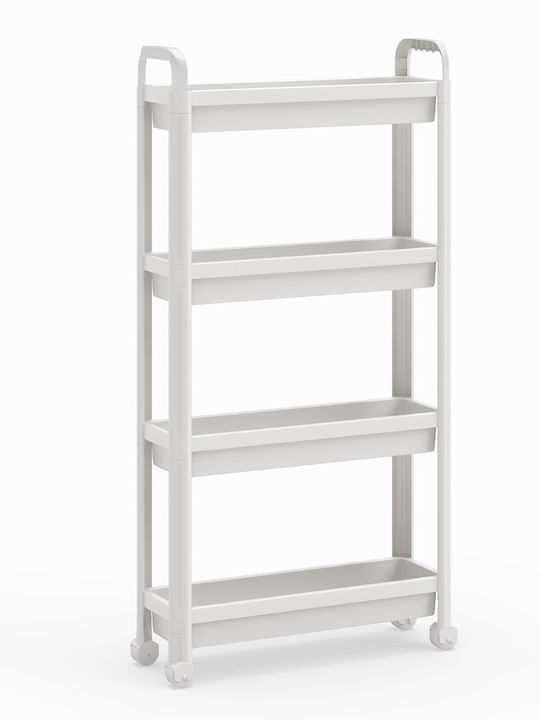 Costway Kitchen Trolley White 54x18.5x103cm