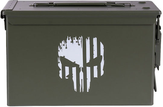 Army Surplus Jagdholster Punish Skull 30,2 Cm L X 15,4 Cm W X 18,7 H Schwarz Ammo Box Schwarz