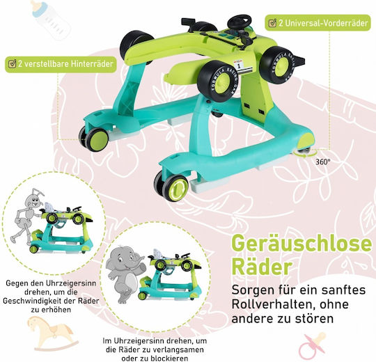 Costway Baby Walker For 6+ Months Green