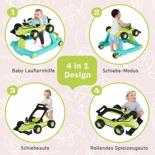Costway Baby Walker For 6+ Months Green