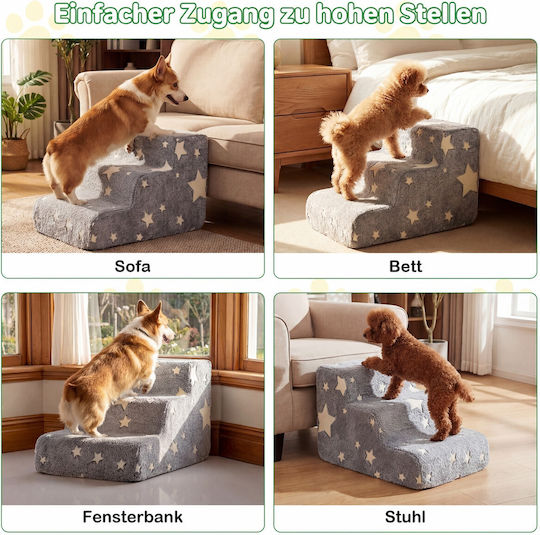 Costway Costway Hund Auto Reisezubehör Rampe Grau