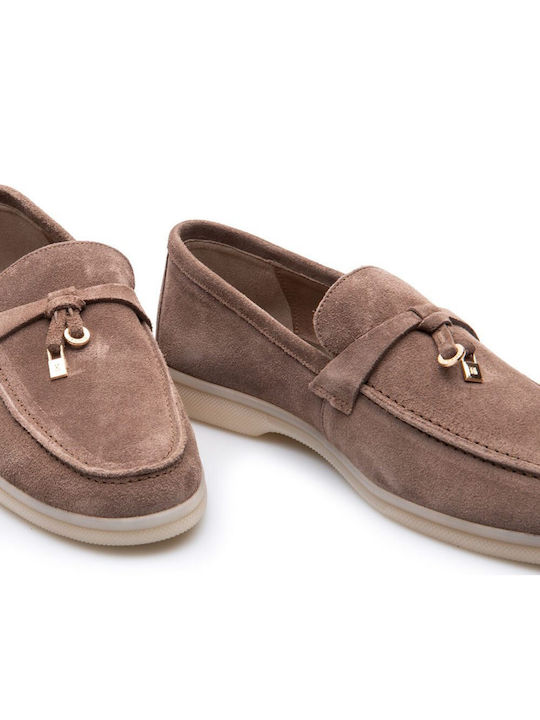 Women's Moccasins in Brown Colour