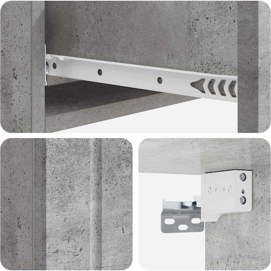 Κονσόλα Ξύλινη Γκρι Μ87.5xΠ34.5xΥ17εκ.