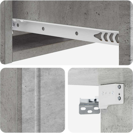 Konsolentisch Holz Grau L59xB34,5xH17cm