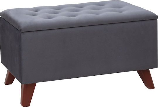 Bankhocker Mit Stauraum Lotus Charcoal 90x40x50cm