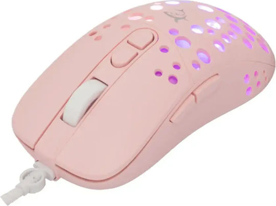 White Shark Tristan-2 RGB Gaming Ποντίκι 7200 DPI Ροζ