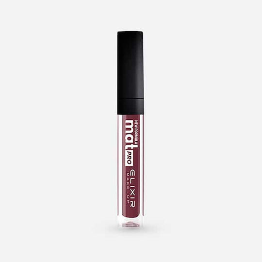 Elixir Liquid Lip Mat Pro Long Lasting Liquid Lipstick Matte 443 Puce 7ml