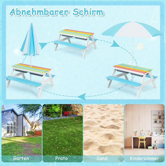 Kinder Tische aus Kunststoff Beiges Costway