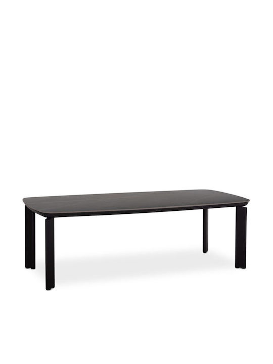 Masa din Aluminiu Gri Închis 240x100x76 cm