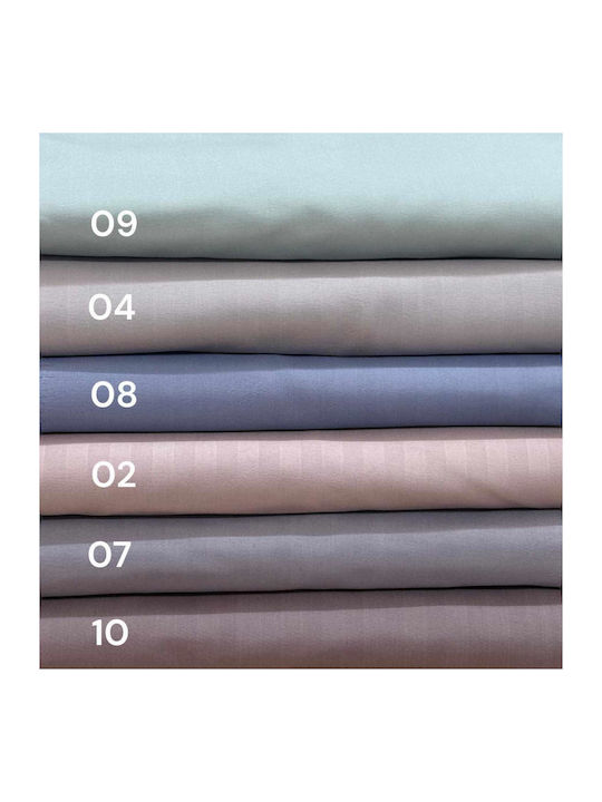 Linea Home Soft Σετ Σεντόνι με 2 Μαξιλαροθήκες Διπλό 200x250εκ. Γκρι (3τμχ)