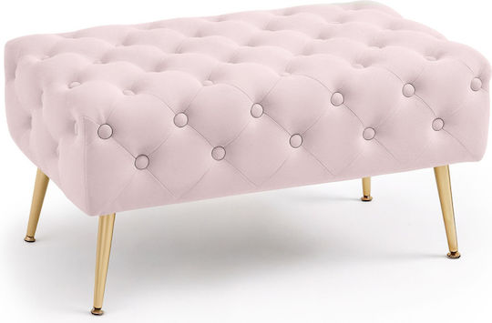 Σκαμπό Σαλονιού Powder Pink 80x42x41εκ. Σκαμπό Σαλονιού Powder Pink 80x42x41εκ.