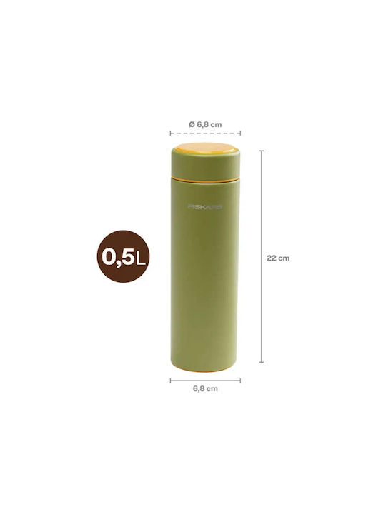 Fiskars Fiskars Wasserflasche Rostfreier Stahl 500ml Grüne