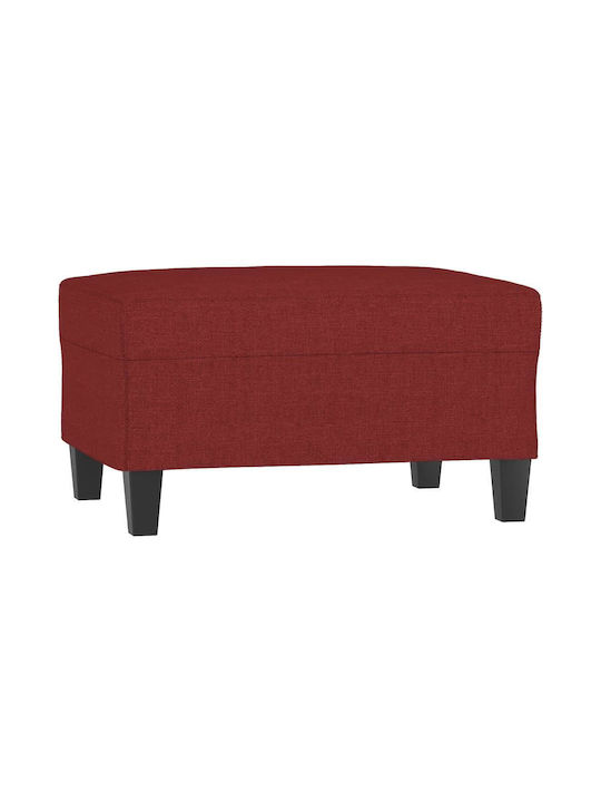 Burgundisches Stoff Fußhocker 70x55x41cm