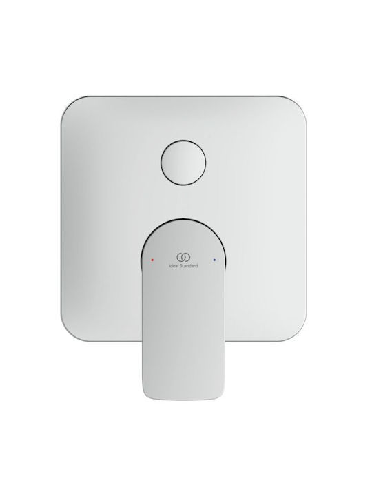 Ideal Standard Built-in Mixer & Supply Set for Shower 2 Exits Silver 3800861133070