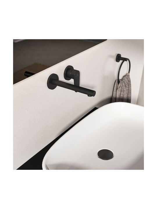 Ideal Standard Built-in Mixer & Mouthpiece Set for Bathroom Sink Black