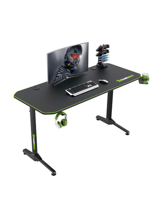 Γραφείο Gaming Ξύλινο Carbon 140x70x75εκ.