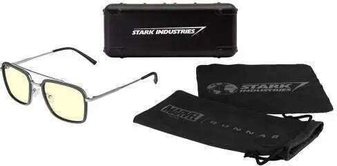 Gaming Glasses Gunnar Stark Industries Edition Amber Sunglasses Gunnar Stark Industries Edition Amber Lenses Silver