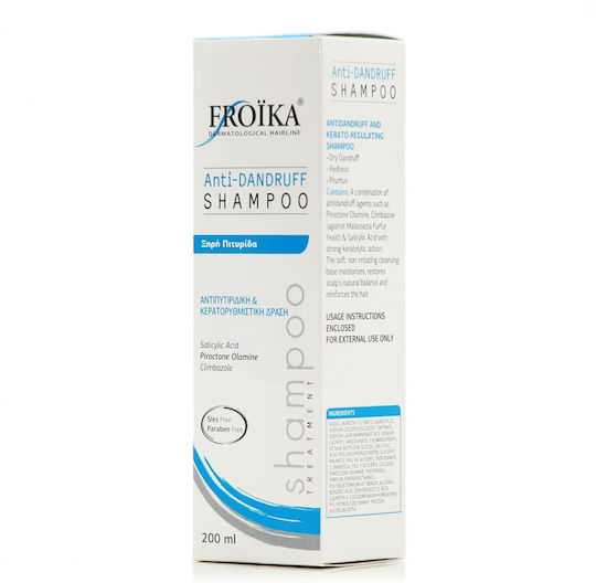 Froika Anti-Dandruff Σαμπουάν για Ευαίσθητο Τριχωτό κατά της Πιτυρίδας & της Τριχόπτωσης για Ξηρά Μαλλιά Μαλλιά 200ml