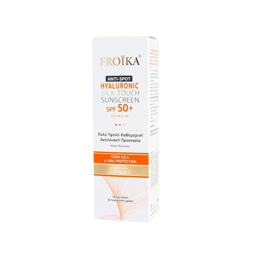 Froika Hyaluronic Silk Touch Anti-Spot SPF 50+ Αδιάβροχη Αντηλιακή Κρέμα Προσώπου 50ml