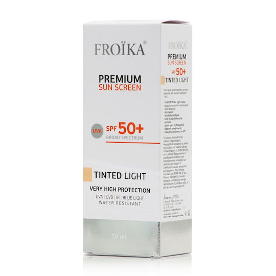 Froika Premium Gefärbte Licht Sonnenschutzfaktor 50+ Gesicht Creme mit Farbe 50ml