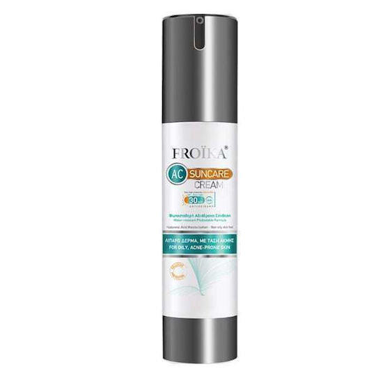 Froika AC Cream Oil Free Pump Слънцезащитен Крем За Лице SPF30 50ml