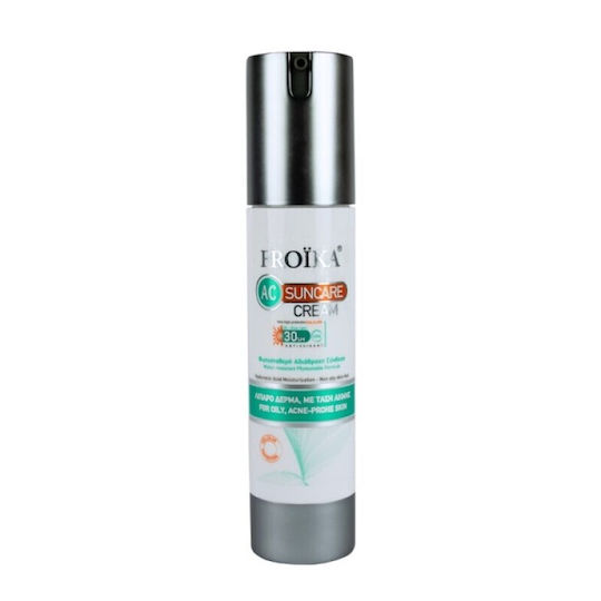Froika AC Cream Oil Free Pump Слънцезащитен Крем За Лице SPF30 50ml