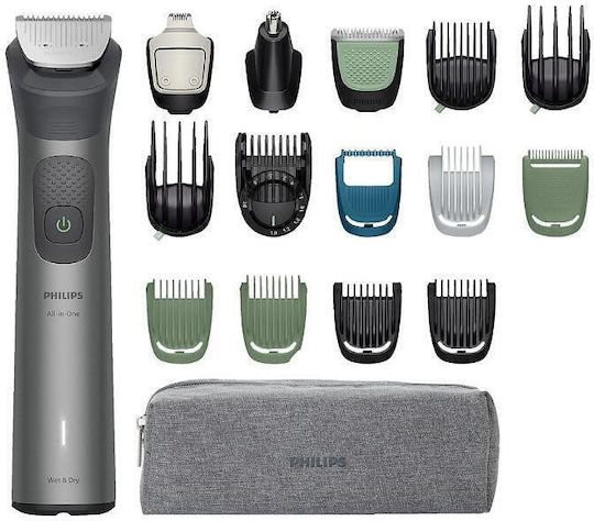 Philips Trimmer Σετ Κουρευτικής Μηχανής Γκρι MG7961/15