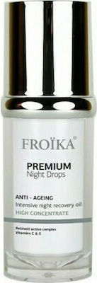Froika Premium Night Anti-Aging Serum Gesicht mit Vitamin C & Vitamin E für Strahlkraft & Revitalisierung 30ml