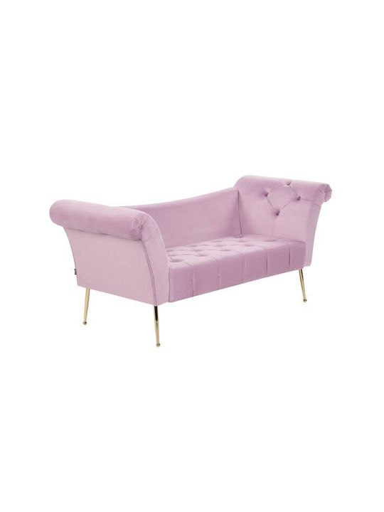 Stool For Living Room With Storage Space Metallic Berwyn 1101 Purple