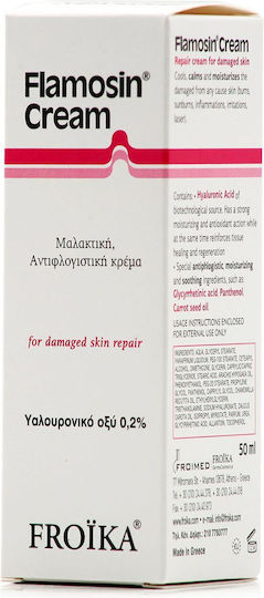 Froika Flamosin Κρέμα για τους Ήπιους Ερεθισμούς του Δέρματος για Εγκαύματα 50ml