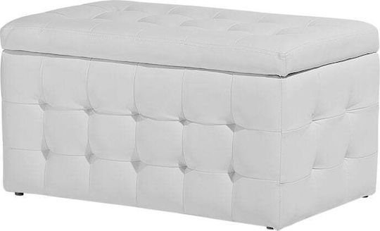 Ταμπουρέ με Αποθηκευτικό Χώρο White 72x42x40εκ.