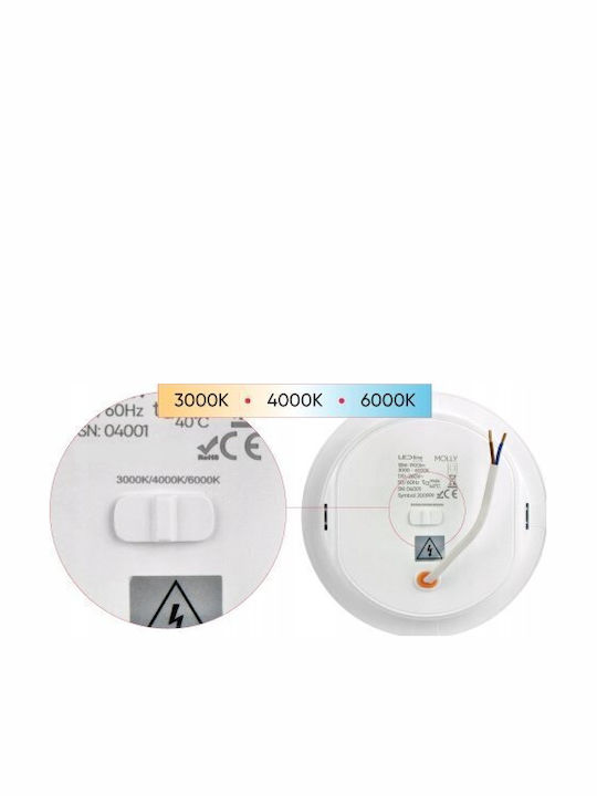 LED line Rundes Vertieftes LED-Panel 24W mit Natürliches Weiß Licht 4000K