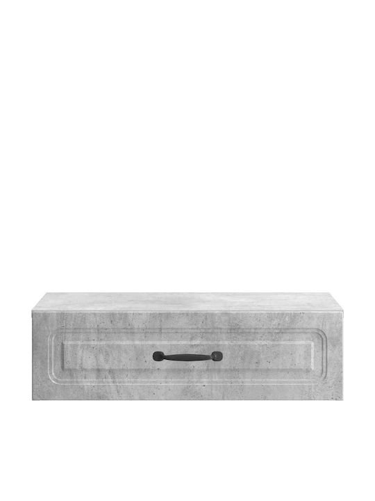 vidaXL Konsolentisch Holz Grau M59xB34,5xH17cm
