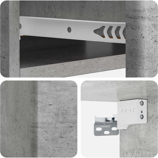 Wooden Gray Console L59xW34.5xH17cm
