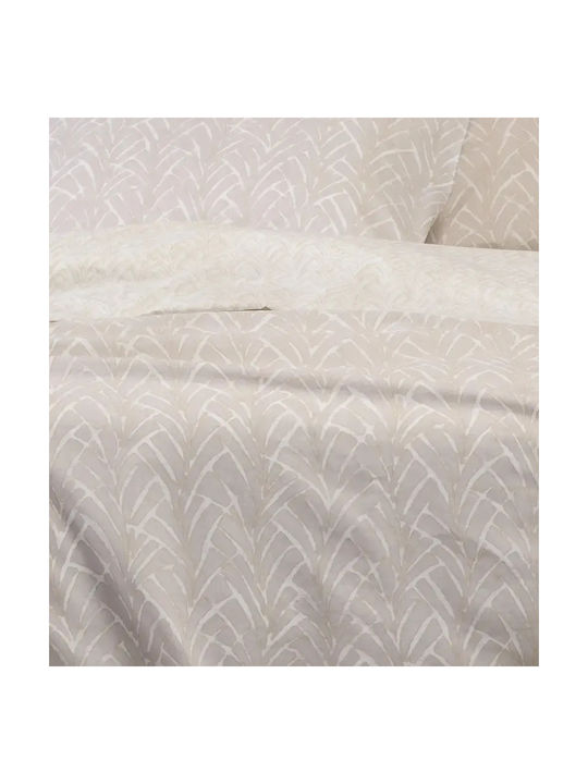 Melinen Coral Σετ Μαξιλαροθήκες Coral Light Grey 50x70εκ.