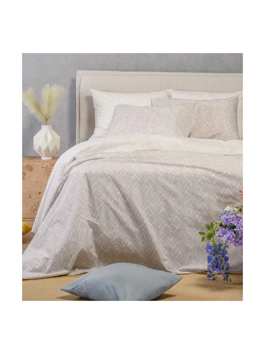 Melinen Coral Σετ Μαξιλαροθήκες Coral Light Grey 50x70εκ.