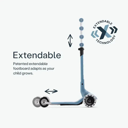 SmarTrike Παιδικό Πατίνι Αναδιπλούμενο Xtend Mini Τρίτροχο Μπλε