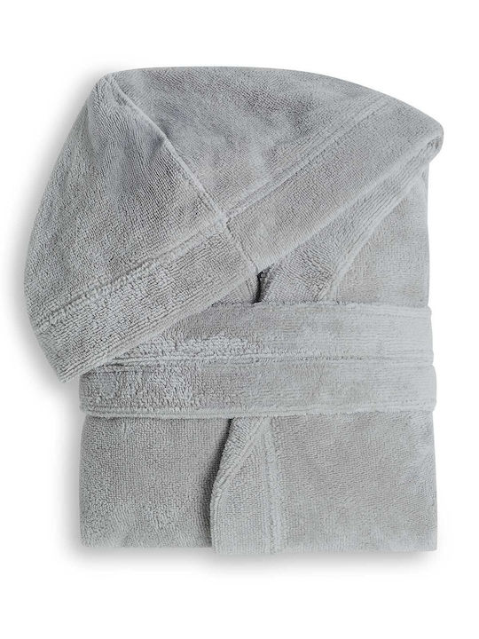 Cannon Μπουρνούζι με Κουκούλα Grey 300gr/m²