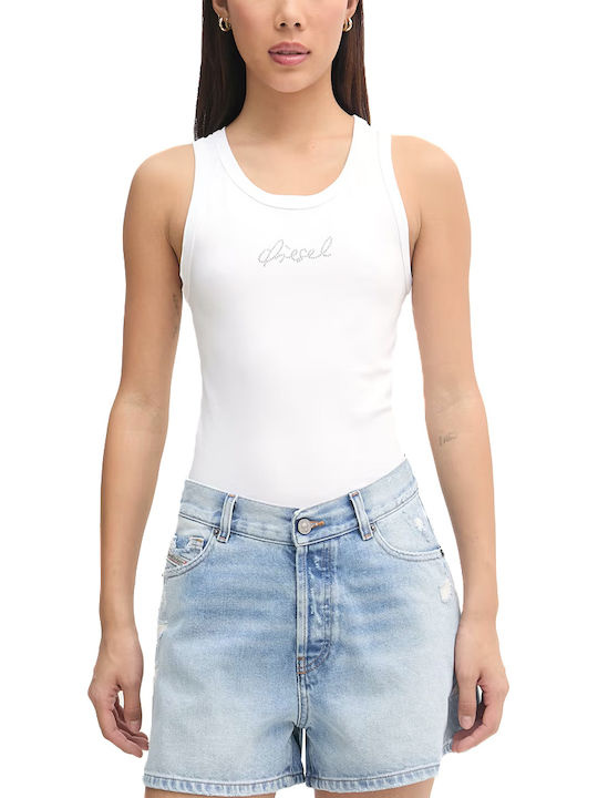 Women's Cotton Sleeveless White Blouse