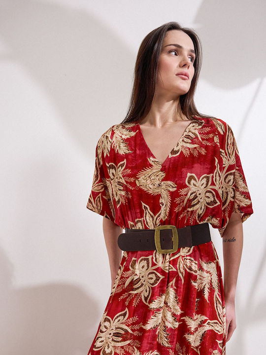 Maxi Hemdkleid Rot