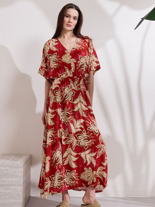 Maxi Hemdkleid Rot